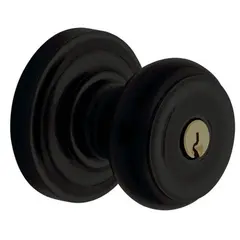 Baldwin 5210190 Deadlocking Latchbolt Satin Black Finish