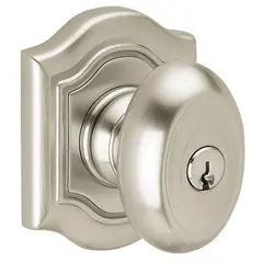 Baldwin 5237056ENTR 5237 Bethpage Knob Emergency Egress Keyed Entry Lifetime Satin Nickel Finish