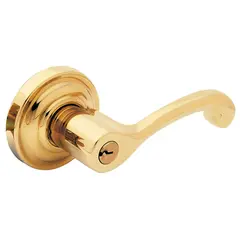 Baldwin 5245003LENT Left Hand 5245 Classic Lever Emergency Egress Keyed Entry Lifetime Brass Finish