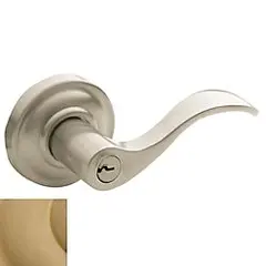 Baldwin 5255033RENT Right Hand 5255 Wave Lever Emergency Egress Keyed Entry Vintage Brass Finish