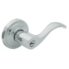 Baldwin 5255260RENT Right Hand 5255 Wave Lever Emergency Egress Keyed Entry Bright Chrome Finish