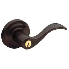 Baldwin 5258112RENT Right Hand 5258 Wave Lever Standard Keyed Entry Venetian Bronze Finish