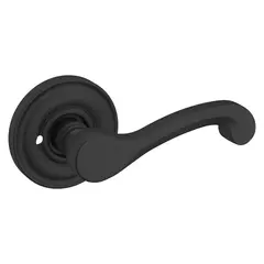 Baldwin 5445V190PRIV Privacy Preconfigured 5445V Lever with 5148 Rose Satin Black Finish