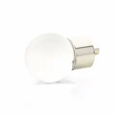 SCHAUB 59-PN Schaub  City Lights Globe Glass Knob Polished Nickel Finish