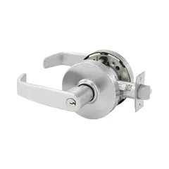 Sargent 6010XG05LL26D Entry Office (F109) Cylindrical Lever Lock Grade 1 with L Lever and L Rose with Large Format IC Prep Less Core and ASA Strike Satin Chrome Finish