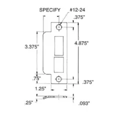 Baldwin 6339102L158 Left Hand 1-5/8" Extended ASA Strike Latch and Deadbolt Oil Rubbed Bronze Finish