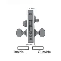 Baldwin 6375112RLS Right Hand Lever Strength Emergency Egress Entry Lever by Lever 2-1/2" Backset Mortise Lock Body Venetian Bronze Finish