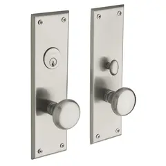 Baldwin 6552056ENTR Baltimore Single Cylinder Entry Mortise Trim Lifetime Satin Nickel Finish