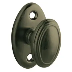 Baldwin 6732190 Oval Turn Piece Satin Black Finish