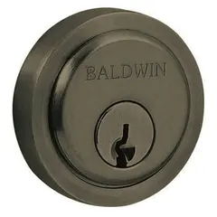 Baldwin 6738190 1-3/4" Contemporary Round Cylinder Collar Satin Black Finish