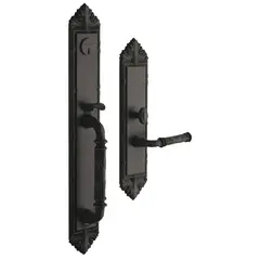 Baldwin 6952102RENT Edinburgh Right Hand Single Cylinder Entry Mortise Lock Trim Oil Rubbed Bronze Finish