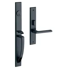 Baldwin 6966102RENT Lakeshore Right Hand Single Cylinder Entry Mortise Lock Trim Oil Rubbed Bronze Finish