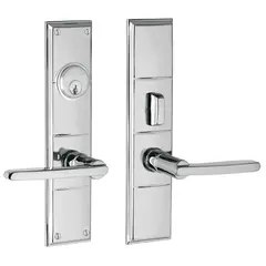 Baldwin 6973260ENTR Houston Single Cylinder Entry Mortise Lock Trim Bright Chrome Finish