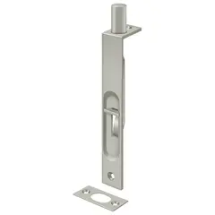 Deltana 6FBS15 6" Flush Bolt; Heavy Duty; Square; Satin Nickel Finish