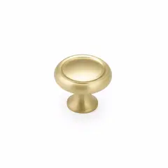 SCHAUB 706-SB Schaub  1-1/4" Country Traditional Cabinet Knob Satin Brass Finish