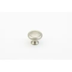 SCHAUB 711-15 Schaub  1-1/4" Country Traditional Cabinet Knob Satin Nickel Finish