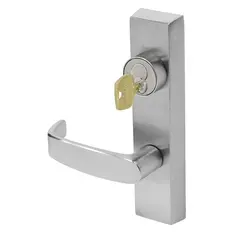 Sargent 7138ETL26D Key Locks and Unlocks Trim ET Exit Device Trim with L Lever for Rim Devices Satin Chrome Finish