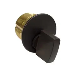 Ilco 716110B 1" Turn Knob Mortise Cylinder with Adams Rite Cam Oil Rubbed Bronze Finish