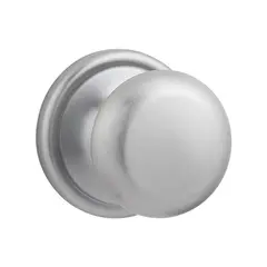 Kwikset 720H-26D Hancock Knob Passage Door Lock with 6AL Latch and RCS Strike Satin Chrome Finish