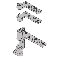 Ives Commercial 7215SET26DLH Left Hand 3/4" Offset Pivot Set 500 Pound Satin Chrome Finish