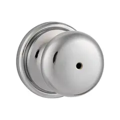 Kwikset 730H-26 Hancock Knob Privacy Door Lock with RCAL Latch and RCS Strike Bright Chrome Finish