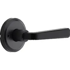 Kwikset 730TDL-514 Trafford Lever Privacy Door Lock with 6AL Latch and RCS Strike Matte Black Finish