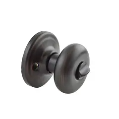 Kwikset 740H-11PS Hancock Knob Entry Door Lock SmartKey with 6AL Latch and RCS Strike Venetian Bronze Finish