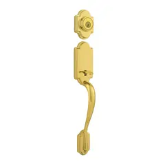 Kwikset 802ANLIP-L03 Arlington Dummy Exterior Handleset Lifetime Brass Finish