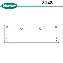 Norton Closers 8148690 Low Ceiling Clearance Drop Plate for 8000 Series Dark Bronze Finish