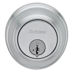 Kwikset 817-26DS UL Key Control Deadbolt SmartKey with RCAL Latch and RCS Strike Satin Chrome Finish