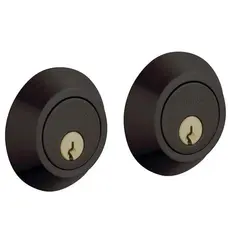 Baldwin 8242102 Contemporary 2-1/8" Double Cylinder Deadbolt Oil Rubbed Bronze Finish