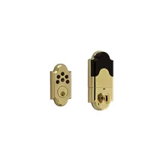 Baldwin 8252003AC1 Boulder Arched Keypad Entry Deadbolt - Batteries Not Included Lifetime Brass Finish