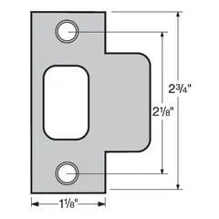 Kwikset 83028-021 T Strike Antique Brass Finish