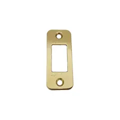 Emtek 83224US3 Radius Deadbolt Strike Polished Brass Lifetime Finish