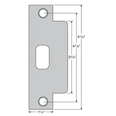 Kwikset 83846-017 ASA Strike for US11P Venetian Bronze and 514 Matte Black Finish