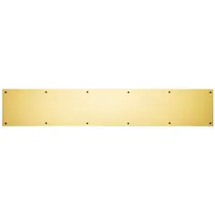 Ives Commercial 84003822 8" x 22" Kick Plate Bright Brass Finish