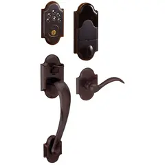 Baldwin 85353112ACRH Boulder Right Hand Sectional Handleset Less Deadbolt Venetian Bronze Finish