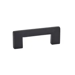 Emtek 86161US19 Trail Cabinet Pull with 3" Center To Center Flat Black Finish