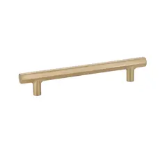 Emtek 86461US4 Mod Hex Cabinet Pull with 6" Center to Center Satin Brass Finish