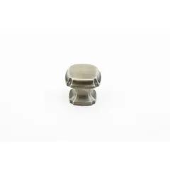 SCHAUB 882-AN Schaub  1-3/8" Empire Square Cabinet Knob Antique Nickel Finish