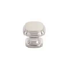 SCHAUB 882-BN Schaub  1-3/8" Empire Square Cabinet Knob Brushed Nickel Finish