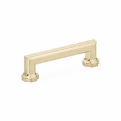 SCHAUB 883-SSB Schaub  3-1/2" Center to Center Empire Cabinet Pull Signature Satin Brass Finish