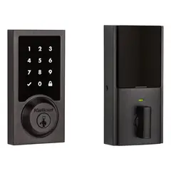 Kwikset 916CNT500-11P Z-Wave ZW500 Enabled Contemporary Smartcode Touchscreen Deadbolt with RCAL Latch and RCS Strike Venetian Bronze Finish