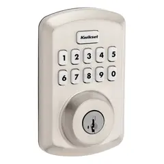 Kwikset 9250TRS-15S Transitional Powerbolt 2 Electronic SmartCode Deadbolt SmartKey with 4AL Latch and RCS Strike Satin Nickel Finish