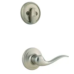 Kwikset 966TNLRH-15.UNIV Right Hand Tustin Lever Interior Single Cylinder Handleset Trim for Both 800 and 687 Series Handlesets Satin Nickel Finish