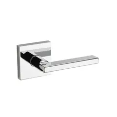 Kwikset 968HFLSQT-26 Halifax Lever with Square Rose Interior Dummy Handleset Trim Bright Chrome Finish