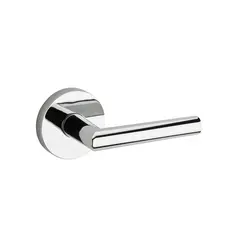 Kwikset 971MILRDT-26 Single Cylinder Interior Milan Lever Trim with Round Rose Bright Chrome Finish