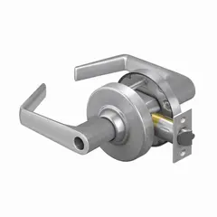 Schlage Commercial ALX70LSAT626 ALX Series Grade 2 Classroom Saturn Lever Lock Less Cylinder with 47270197 Tailpiece Included, with 47267042 2-3/4" Deadlatch and 47267101 ANSI Strike Satin Chrome Finish