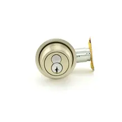 Schlage Commercial B560R619 Grade 2 Single Cylinder Deadbolt with Full Size Interchangeable Core with C Keyway with 12287 Latch and 10094 Strike Satin Nickel Finish