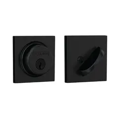 Schlage Residential B60COL622 Schlage Custom  Collins Single Cylinder Deadbolt C Keyway with 12287 Latch and and 10116 Strike Matte Black Finish